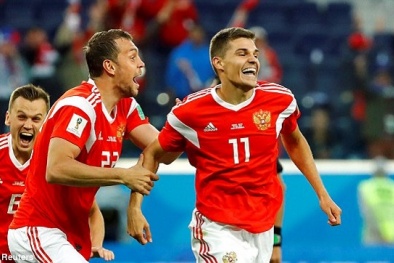 Kết quả World Cup 2018 Nga vs Ai Cập: Cận cảnh ‘gấu Nga’ hủy diệt đối thủ
