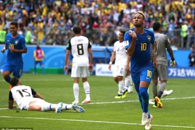 Kết quả trận Brazil vs Costa Rica: 2 bàn thắng vàng trong 5 phút