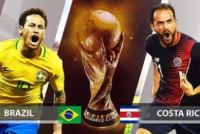 Truyền hình trực tiếp World Cup 2018 trận Brazil và Costa Rica hãy chọn kênh có bản quyền