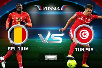 Link xem bóng đá trực tuyến World Cup 2018 Bỉ vs Tunisia, bảng G lúc 19h00 ngày 23/6