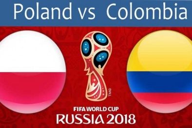 Link xem trực tiếp bóng đá Ba Lan vs Colombia, bảng H World Cup 2018 lúc 1h00 ngày 25/6