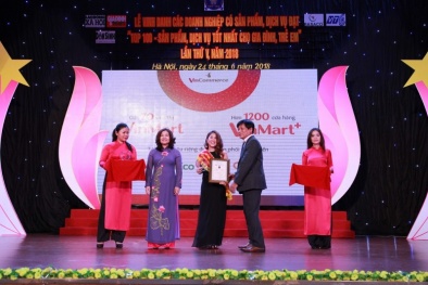 VinMart & VinMart+ nhận giải thưởng Top 100 sản phẩm, dịch vụ tốt nhất