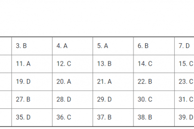 Đáp án môn Lý mã đề 205 THPT Quốc gia 2018 chuẩn nhất