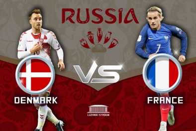 Link xem trực tiếp bóng đá Đan Mạch vs Pháp, bảng C lúc 21h00 ngày 26/6