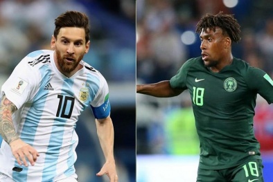Link xem trực tuyến bóng đá Nigeria vs Argentina, bảng D World Cup 2018 lúc 1h00 ngày 27/6