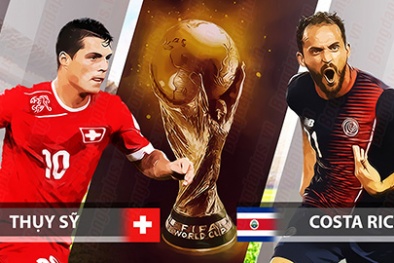 Truyền hình trực tiếp World Cup 2018 trận Thụy Sĩ và Costa Rica hãy chọn kênh có bản quyền