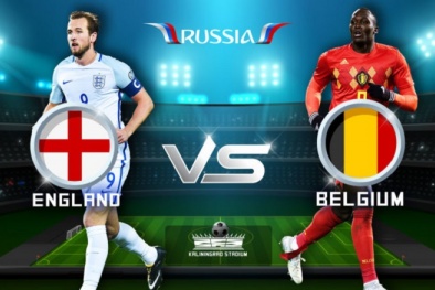 Link xem trực tuyến bóng đá Anh vs Bỉ, bảng G World Cup 2018 lúc 1h00 ngày 29/6