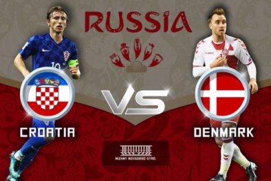 Link xem trực tiếp bóng đá World Cup 2018 Croatia vs Đan Mạch, vòng 1/8 lúc 1h00 ngày 2/7 
