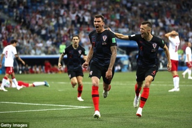 Kết quả bóng đá Croatia vs Đan Mạch, vòng 1/8 World Cup 2018 lúc 1h00 ngày 2/7 