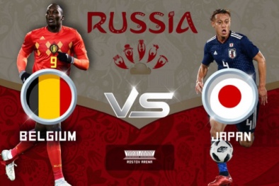 Link xem trực tiếp bóng đá Bỉ vs Nhật Bản, vòng 1/8 World Cup 2018 lúc 1h00 ngày 3/7