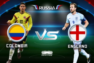 Link xem trực tiếp bóng đá World Cup 2018 Colombia vs Anh, vòng 1/8 lúc 21h00 ngày 4/7