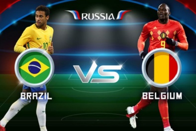 Link xem trực tiếp bóng đá World Cup 2018 Brazil vs Bỉ, vòng tứ kết lúc 1h00 ngày 7/7