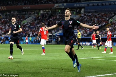 Kết quả bóng đá World Cup 2018 Nga vs Croatia: Dượt đuổi gay cấn, dừng bước trong tự hào
