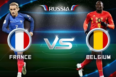 Link xem trực tiếp bóng đá Pháp vs Bỉ, bán kết World Cup 2018