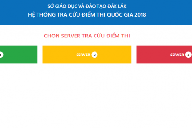 Tra cứu điểm thi THPT quốc gia tỉnh Đắk Lắk năm 2018 nhanh và chính xác nhất