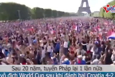 Hàng triệu người Pháp ăn mừng chiến thắng tại trung tâm Paris 