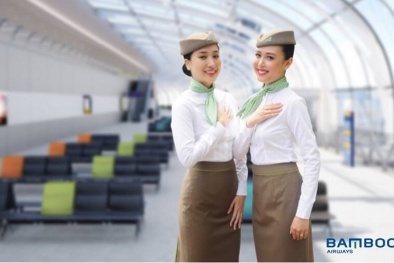 Cộng đồng mạng 'dậy sóng' với đồng phục tiếp viên hàng không Bamboo Airways