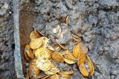 Phát hiện hũ chứa tiền vàng có niên đại từ thế kỷ thứ 5 trị giá chục triệu USD