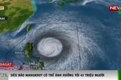Siêu bão MANGKHUT có thể ảnh hưởng tới 43 triệu người