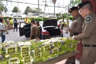 Thái Lan: Tinh vi thủ đoạn buôn lậu 100kg ma túy đá bằng ô tô hỏng