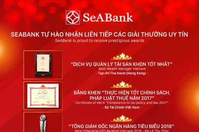 SeA Bank tự hào nhận liên tiếp các giải thưởng uy tín