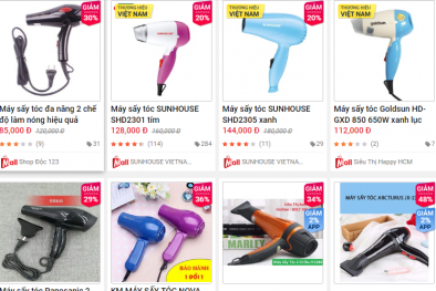 Máy sấy tóc giá rẻ tràn lan, chọn hàng nào mới ‘chuẩn’?