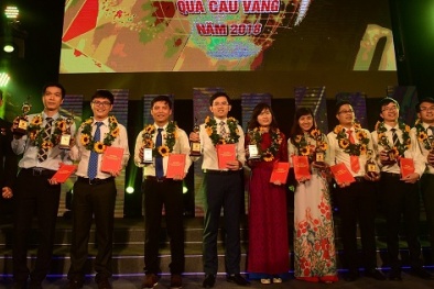 Vinh danh 10 tài năng trẻ đoạt Giải thưởng khoa học công nghệ Thanh niên Quả Cầu Vàng 2018