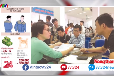 Tết Nguyên đán cận kề, nhu cầu tuyển dụng người lao động tăng cao