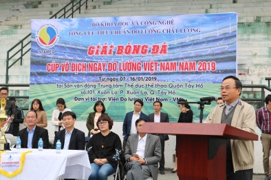 Khai mạc giải bóng đá tranh 'Cup vô địch ngày Đo lường Việt Nam 2019'