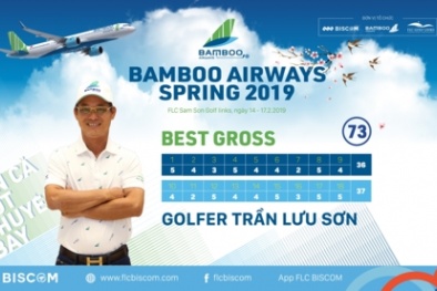 Golfer Trần Lưu Sơn vô địch giải Bamboo Airways Spring 2019