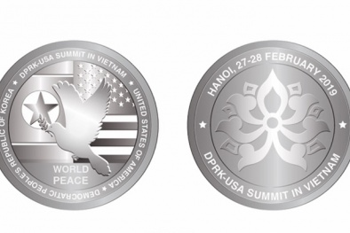 300 đồng xu bạc được phát hành kỷ niệm cuộc gặp gỡ thượng đỉnh Mỹ - Triều Tiên tại Việt Nam