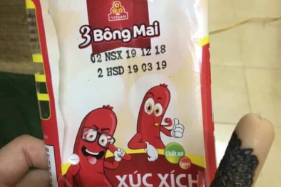 Người dùng phản ánh xúc xích 3 Bông Mai có giòi và câu trả lời bất ngờ của Vissan