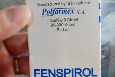 Đình chỉ lưu hành tất cả các lô thuốc Fenspirol do dược phẩm Trung ương 1 - Pharbaco nhập khẩu