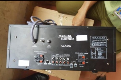 Lần theo đường đi, truy tìm nguồn gốc 40 bộ âm ly Jarguar Suhyoung PA-506N dấu hiệu giả mạo xuất xứ