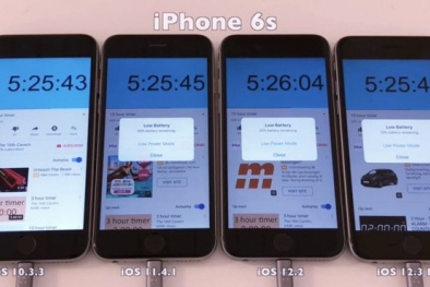 Cập nhật phiên bản iOS càng mới, iPhone càng tốn pin