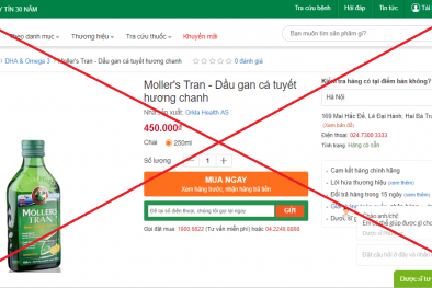 Website Nhà thuốc Phương Chính có dấu hiệu lừa dối người tiêu dùng