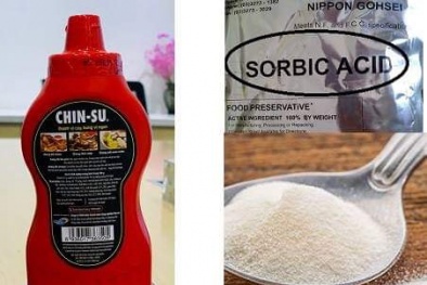 Chất axit sorbic tìm thấy trong tương ớt Chin-su thu hồi ở Nhật được nhiều nước sử dụng