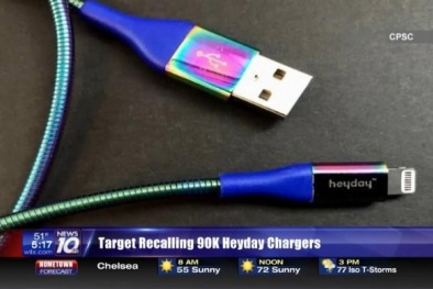 90.000 cáp sạc smartphone bị thu hồi do các nguy cơ cháy nổ