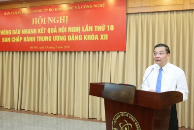 Bộ KH&CN tổ chức hội nghị thông báo nhanh kết quả Hội nghị Trung ương 10 khóa XII của Đảng