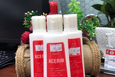 Thu hồi sản phẩm sữa rửa mặt chuyên dụng Acerin không đảm bảo chất lượng