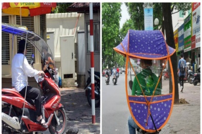 Xe máy gắn thêm mái che tiềm ẩn nguy cơ tai nạn và phạm luật