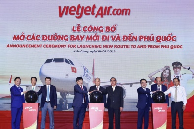 Vietjet công bố kế hoạch khai thác 6 đường bay đến và đi Phú Quốc
