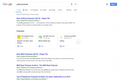 Google đưa podcast vào kết quả tìm kiếm