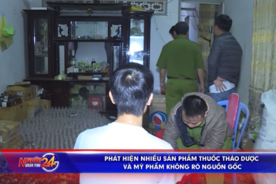Phát hiện nhiều sản phẩm thuốc thảo dược và mỹ phẩm không rõ nguồn gốc