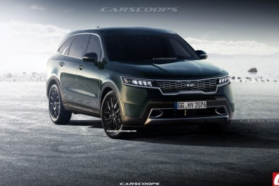 'Soi' Kia Sorento 2021 trên đường chạy thử, chuẩn bị ra mắt