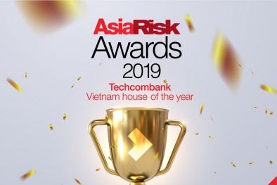 Techcombank được Asia Risk vinh danh “Ngân hàng xuất sắc nhất Việt Nam” lần thứ hai
