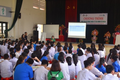 Hơn 300 học sinh tỉnh Hòa Bình và Bình Phước được đào tạo kiến thức tài chính