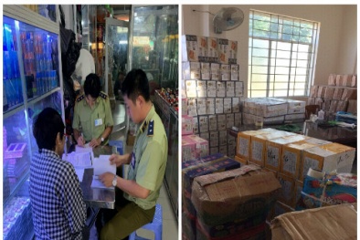 Thu giữ lượng lớn bánh kẹo, sơn móng tay vi phạm về nguồn gốc xuất xứ