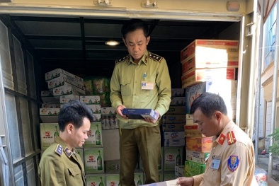 Nhập lậu bia và thuốc lá từ Trung Quốc bị tóm gọn