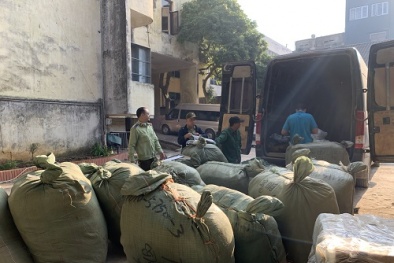 Liên tiếp chặn đứng các xe ô tô vận chuyển hàng hóa vi phạm về nguồn gốc 